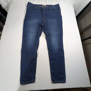 Madewell 9 inch Mid-Rise Skinny Women's 34 Blue Jeans Dark Wash